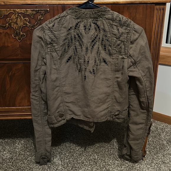 Free People Olive Utility Jacket - Picture 4 of 5